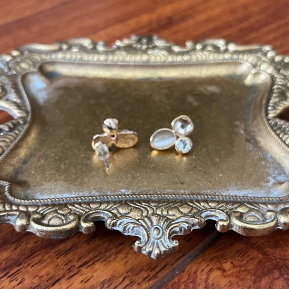 Swarovski Crystal golden studs - Picture 11 of 12